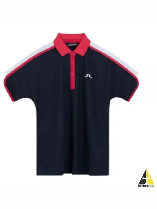 Golf wear women s collar short sleeve t shirt GWJT08096 6855 - J.LINDEBERG - BALAAN 2