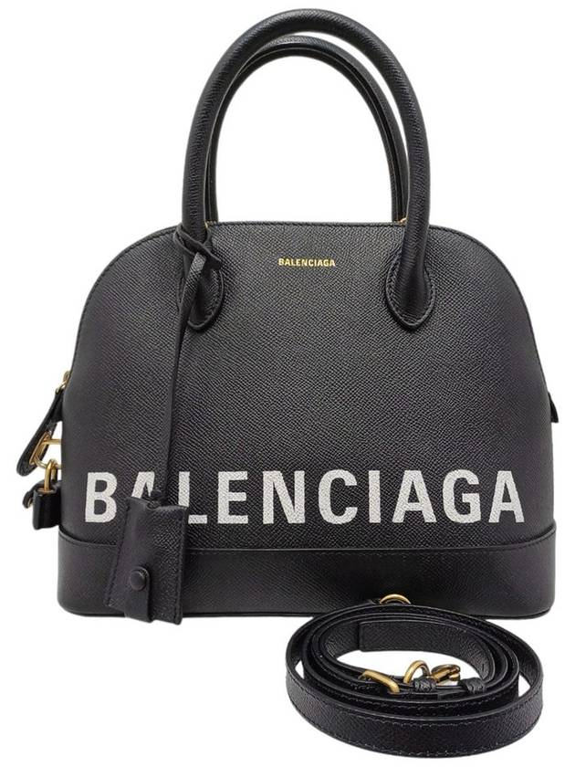 Women s 518873 Black Leather Bill Top Tote Bag Strap - BALENCIAGA - BALAAN 10