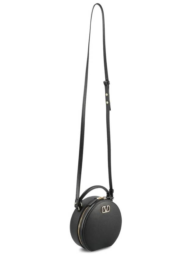 V Logo Signature Round Mini Bag Black - VALENTINO - BALAAN 5