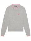 Relaxed Fit Crew Neck Sweater Grey - G/FORE - BALAAN 2