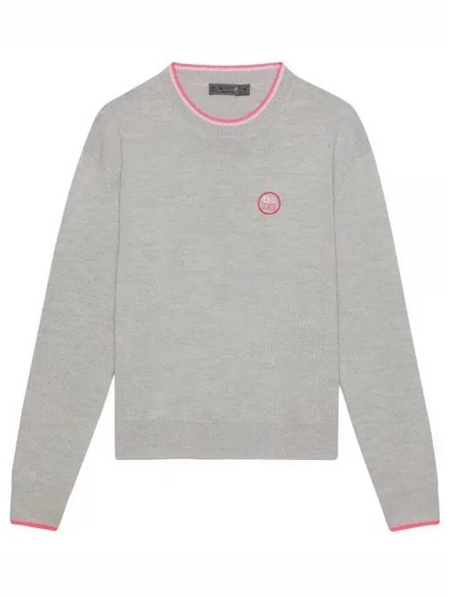 Relaxed Fit Crew Neck Sweater Grey - G/FORE - BALAAN 2