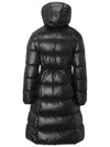 Selenga Logo Patch Long Down Padding Black - MONCLER - BALAAN 3