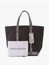 Canvas M Cabas Tote Bag Anthracite - VANESSA BRUNO - BALAAN 5