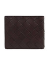 Women s 605721 Intrecciato Dark Brown Leather Bicycle Wallet - BOTTEGA VENETA - BALAAN 2