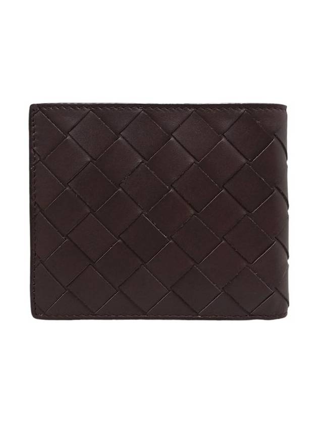 Women s 605721 Intrecciato Dark Brown Leather Bicycle Wallet - BOTTEGA VENETA - BALAAN 2