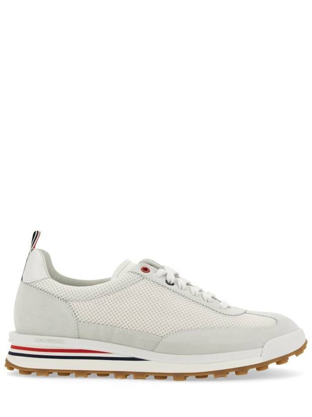 Fine Kid Suede Tech Runner White - THOM BROWNE - BALAAN 6