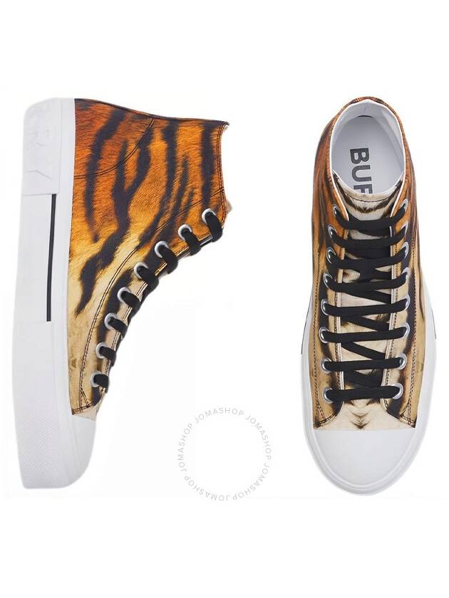 Burberry Ladies Tiger print High top Sneakers Brand Size 35 US Size 5 - BURBERRY - BALAAN 3