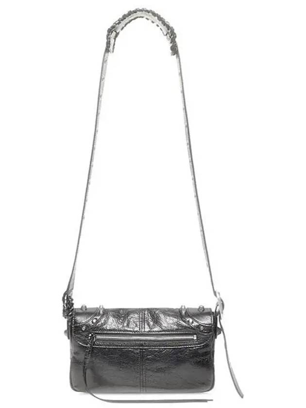 Zipper Stud Arena Lambskin Shoulder Bag Black - BALENCIAGA - BALAAN 6