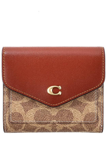 Women's Win Half Wallet C2329 B4 TAN RUST - COACH - BALAAN 1