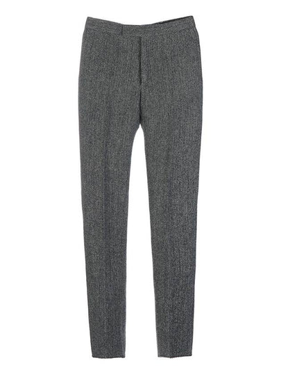 Men's Herringbone Backstrap Straight Pants Grey - THOM BROWNE - BALAAN 2