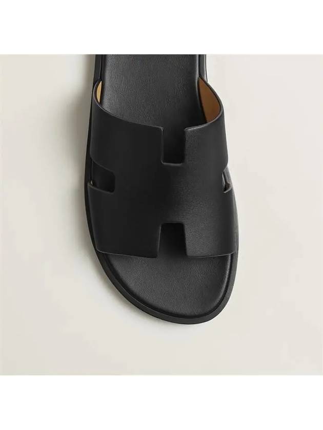 Izmir Sandal Calfskin & Noir - HERMES - BALAAN 5