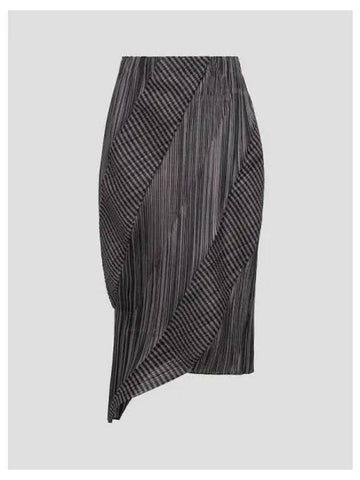 Pleated please cosmic lace skirt gray domestic product GM0024092312322 - ISSEY MIYAKE - BALAAN 1