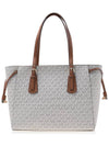 Voyager Medium Logo Shoulder Bag White - MICHAEL KORS - BALAAN 4