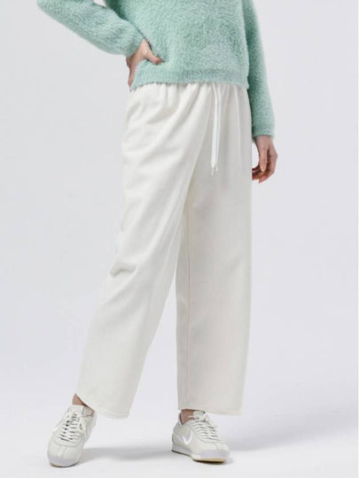 Women s Thick Brushless Heated Wide Fit White Segol Corduroy Banding Pants DO6232PT73 - DOYOUKNOWMC GOLF WEAR - BALAAN 2