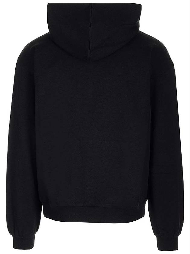 Triomphe Loose Cotton Cashmere Hoodie Black - CELINE - BALAAN 4