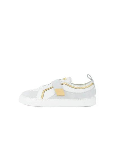 WOMEN OLIMPIC Suede Patch Sneakers White 271247 - GIUSEPPE ZANOTTI - BALAAN 1