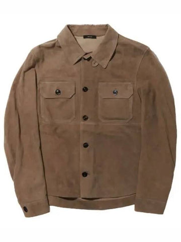 light suede shirt jacket men - TOM FORD - BALAAN 1