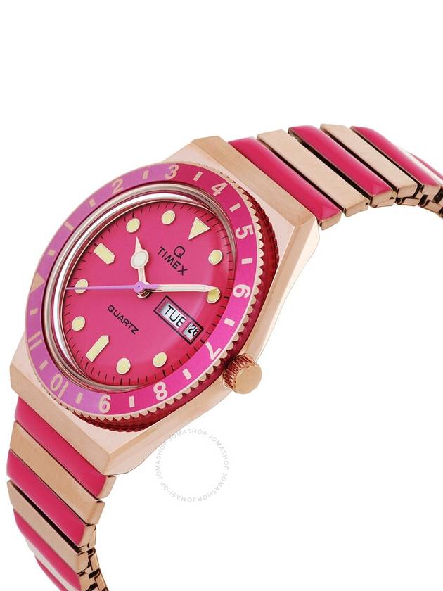 Timex Q Timex Quartz Pink Dial Expansion Band Ladies Watch TW2W41000 - TIMEX - BALAAN 2