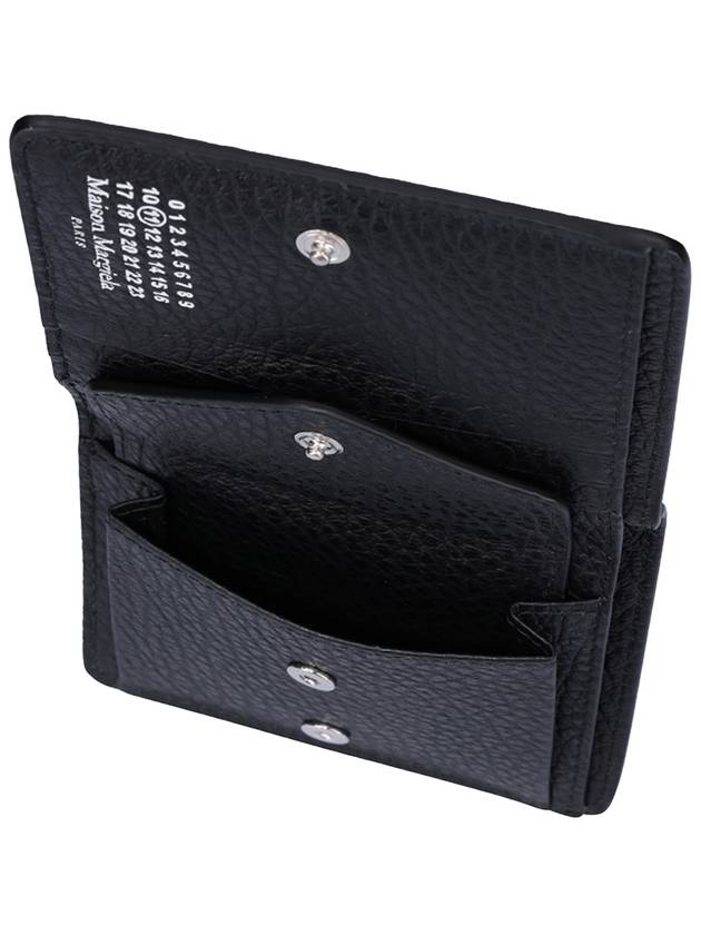 Stitch Leather Compact Half Wallet Black - MAISON MARGIELA - BALAAN 8