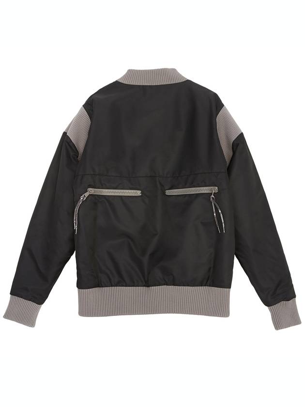 Stripped Cyclist Recycled Nylon Bomber Jacket Grey - VIVIENNE WESTWOOD - BALAAN 3