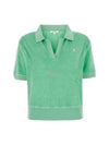 Cotton Polo Shirt Washed Kelly Green - SPORTY & RICH - BALAAN 2