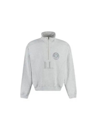 Monaco Quarter Zipper Sweatshirt Heather Grey - SPORTY & RICH - BALAAN 2