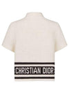 Mariniere Cotton Knit Short Sleeve Jacket Black White - DIOR - BALAAN 3