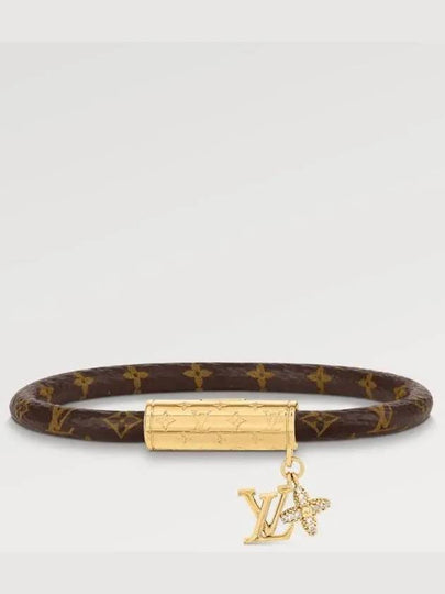 LV Push Monogram Bracelet Gold Brown - LOUIS VUITTON - BALAAN 2