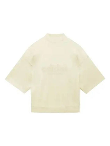 adidas FEAR OF GOD Athletics Heavy Jersey 34 Mock Tee Pale Yellow - ADIDAS - BALAAN 1