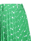 Women Pattern Pleats Skirt - WAAC - BALAAN 6