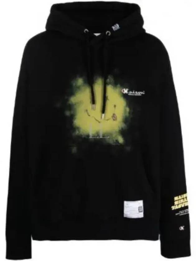 A10HD721 Black Graphic Print Hoodie - MIHARA YASUHIRO - BALAAN 1