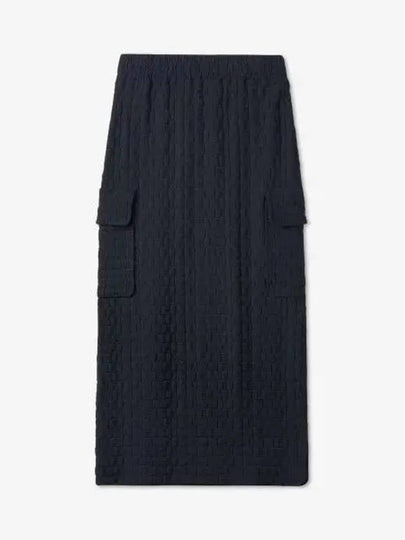 Embossed Logo Cargo H-Line Skirt Dark Navy Blue - SUNNEI - BALAAN 2