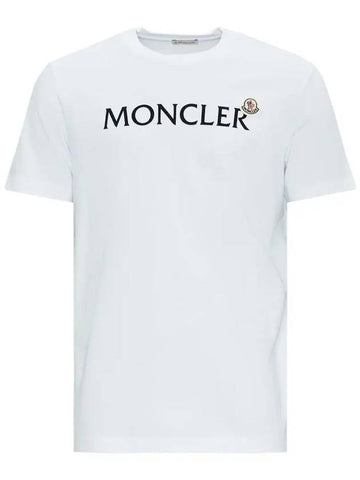 T Shirt White 8C000 24 8390T 001 - MONCLER - BALAAN 1