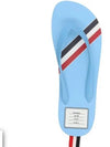 Signature Stripe Rubber Flip Flops Blue - THOM BROWNE - BALAAN 3