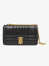 Lola Quilted Lambskin Small Shoulder Bag Black - BURBERRY - BALAAN 2