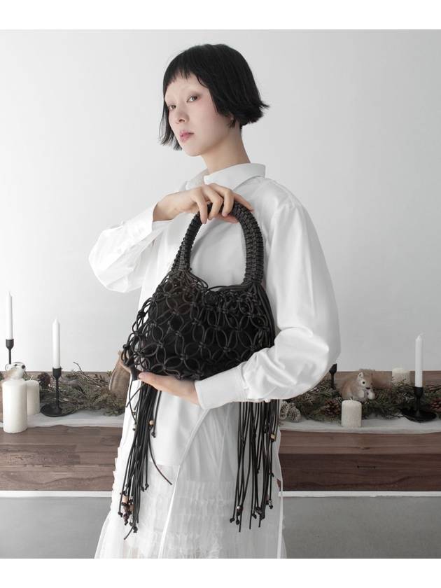 Macrame Tassel Tote Bag_BROWNWomen's Tote Bag - RUBATI - BALAAN 6