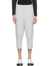 Pleated Track Pants Grey - ISSEY MIYAKE - BALAAN 1