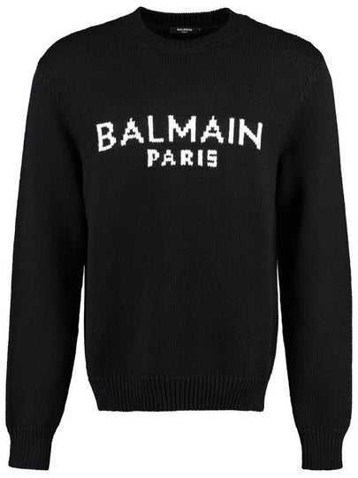 Logo Jersey Knit Top Black - BALMAIN - BALAAN 2