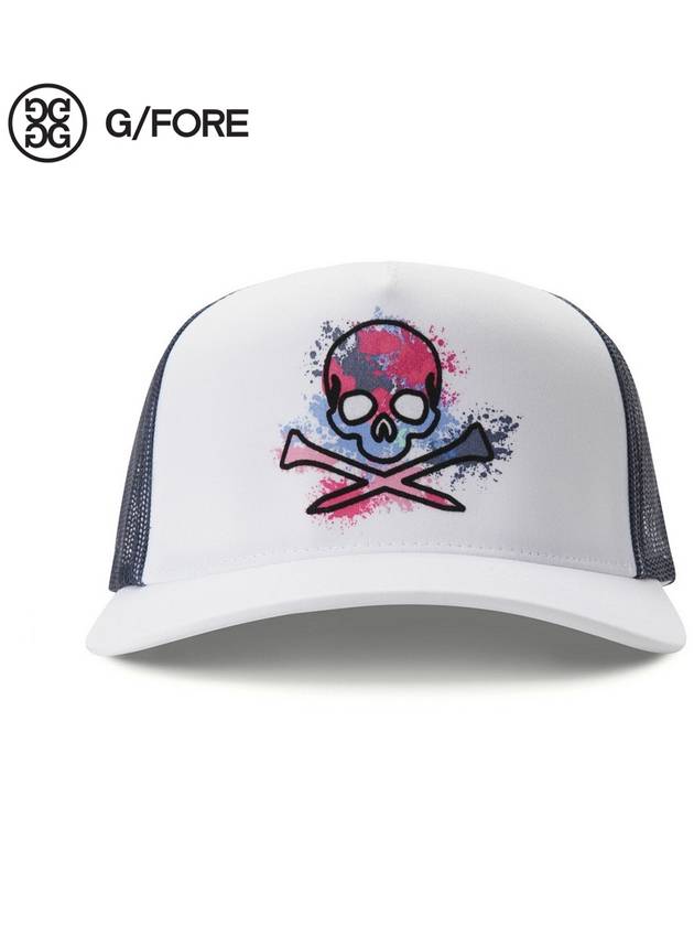 Splatter Skull TS Mesh Golf Ball Cap Snow - G/FORE - BALAAN 3