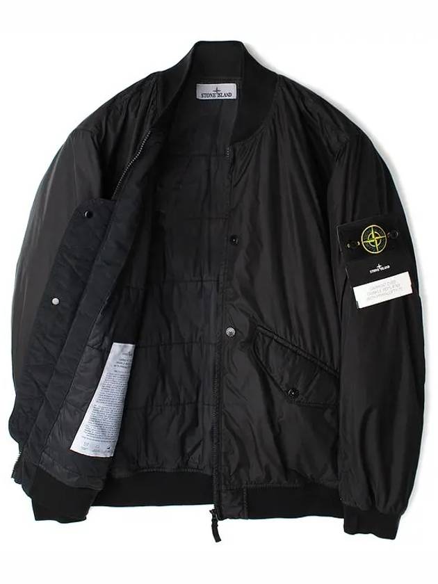 Reps R NY Bomber Jacket Black - STONE ISLAND - BALAAN 8