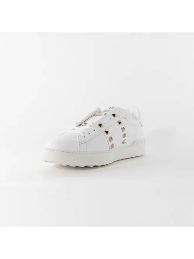 Rockstud Untitled Leather Men s Sneakers Bianco EU Size 1Y2S093 BHS - VALENTINO - BALAAN 4