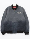 J-Kepes Gradient Quilted Bomber Jacket Dark Grey - DIESEL - BALAAN 3