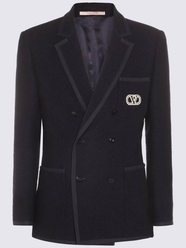 Valentino Garavani Black Wool Blazer - VALENTINO - BALAAN 1