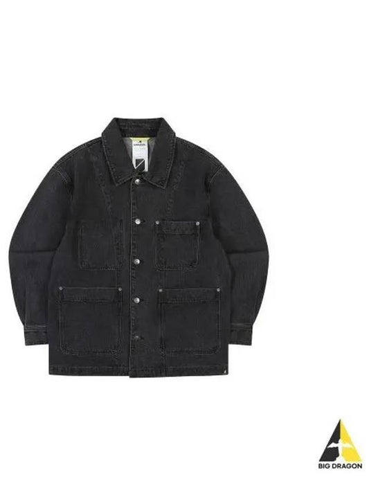 CRS Denim Work Jacket 9018 Black - KANGOL - BALAAN 1