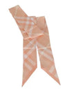 Check Skinny Silk Scarf Pink - BURBERRY - BALAAN 2