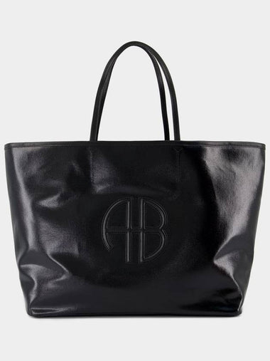 Emma Shopper Bag - ANINE BING - Cotton - Black - ANINE BING - BALAAN 1