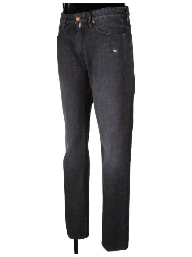 Red line slim fit striped pants - INCOTEX - BALAAN 3