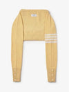 4 Bar Merino Wool Sweater Shoulder Bag Yellow - THOM BROWNE - BALAAN 2