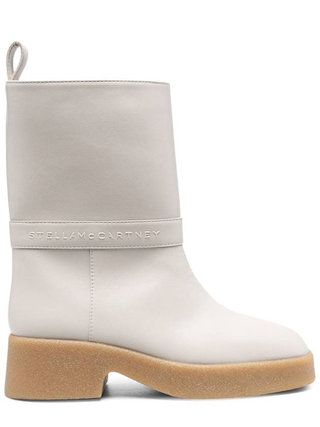 Women's Skylar Alter Matt Middle Boots White - STELLA MCCARTNEY - BALAAN 3