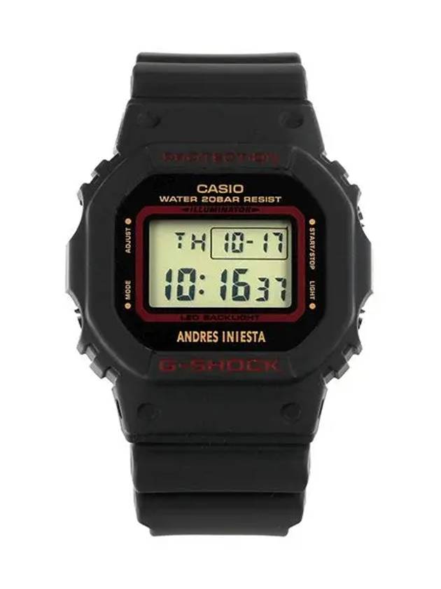 DW 5600AI 1DR 5600 Series Digital Square Sports Andr s Iniesta Collaboration Men Urethane Watch - G-SHOCK - BALAAN 4